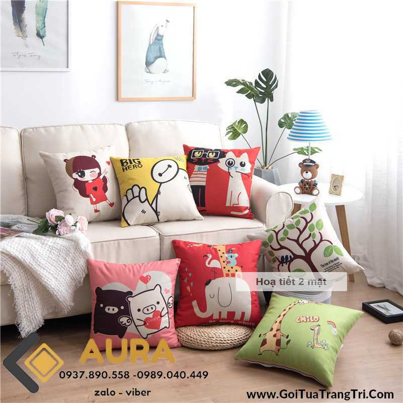 gối trang trí gối sofa