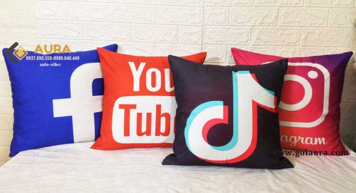 gối tựa lưng văn phòng youtube tiktok facebook