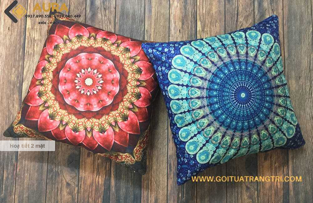 gối vuông thổ cẩm